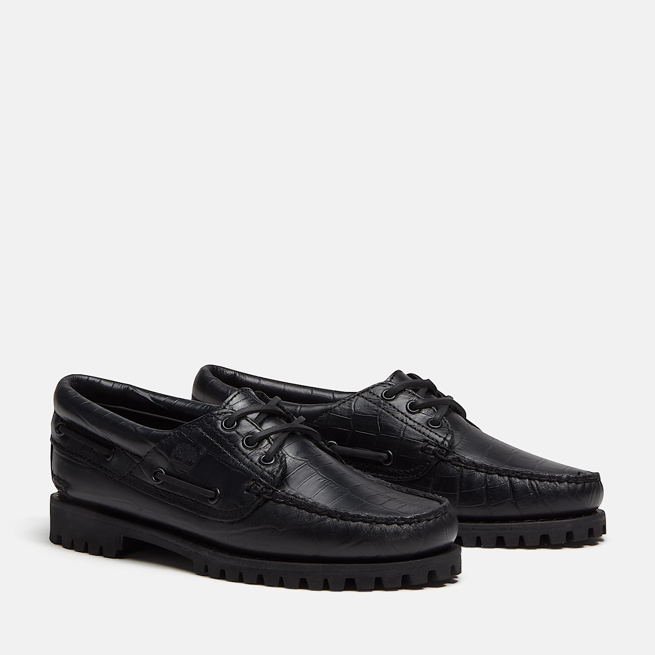 Timberland Authentic 3Eye Boat Shoe for Women in Black TBL Black ALT4