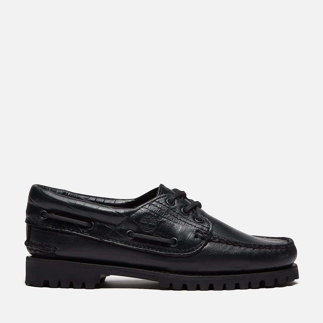 Timberland Authentic 3Eye Boat Shoe for Women in Black TBL Black HERO
