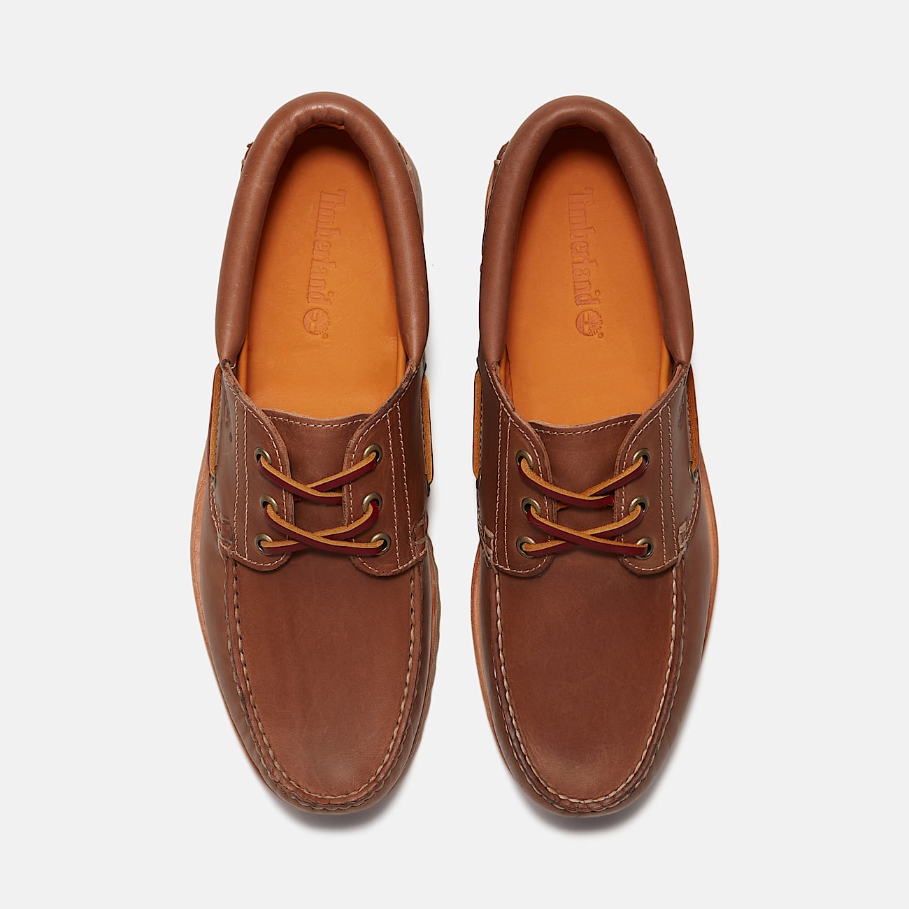 Timberland Authentic 3Eye Lug Handsewn Boat Shoe for Men in Brown TBL Brown ALT2