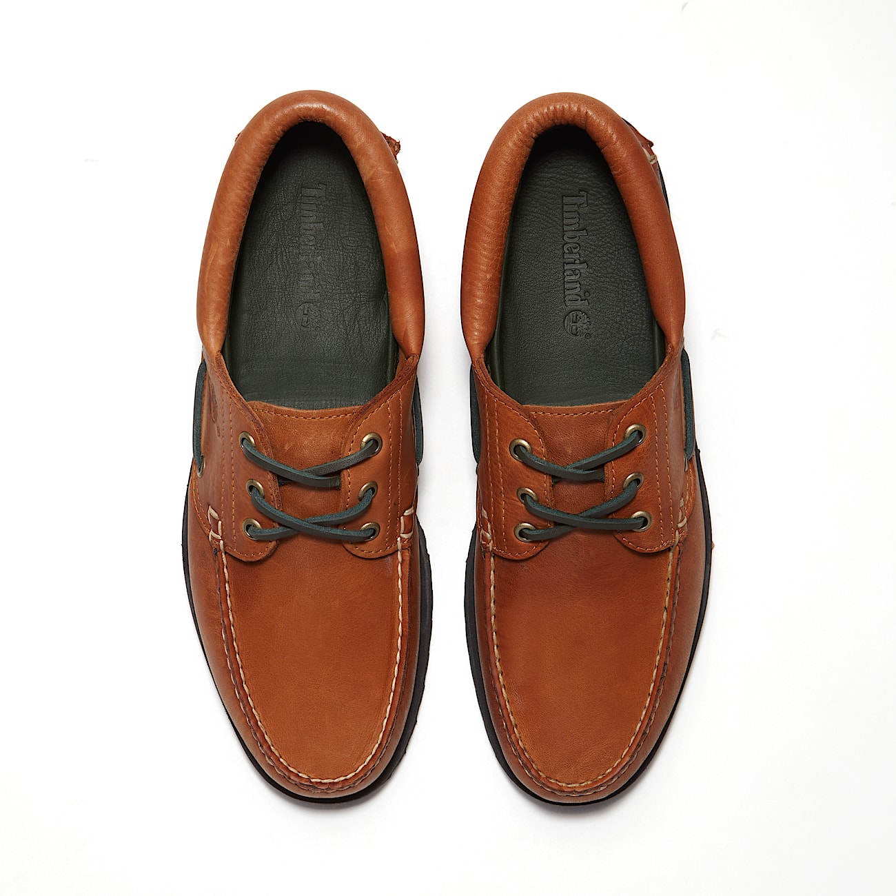 Timberland Authentic 3Eye Lug Handsewn Boat Shoe for Men in YellowBlack TBL Yellow ALT2