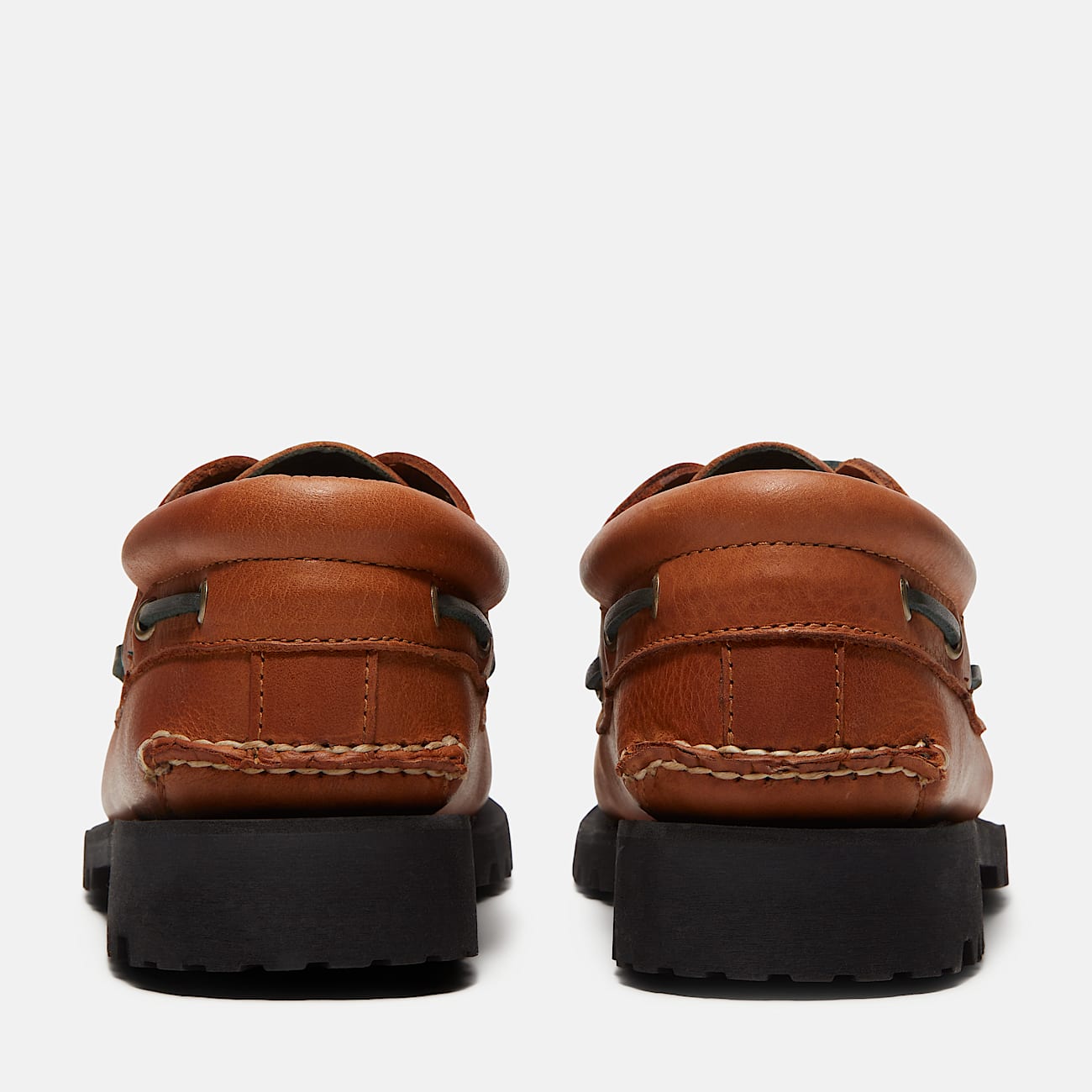 Chaussure bateau cousue main  3 illets Authentic Timberland pour homme en marron TBL marron ALT5