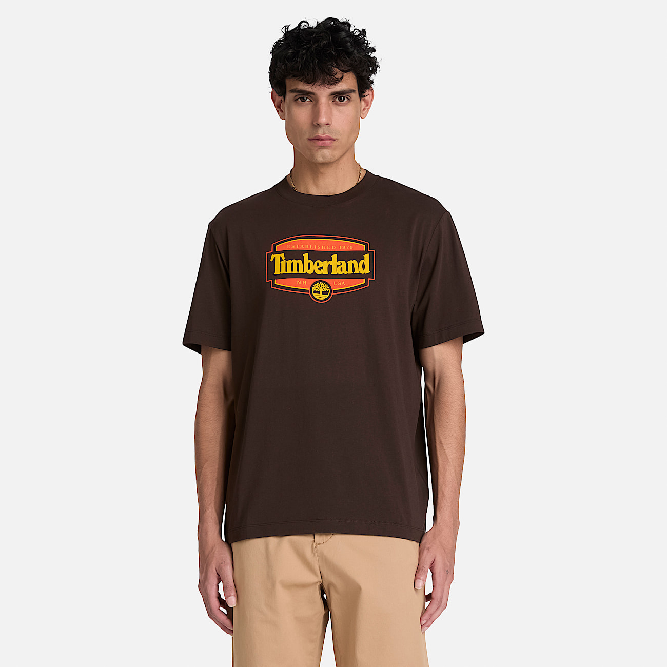 Heritage Seal Short-Sleeve T-Shirt for Men in Dark Brown
