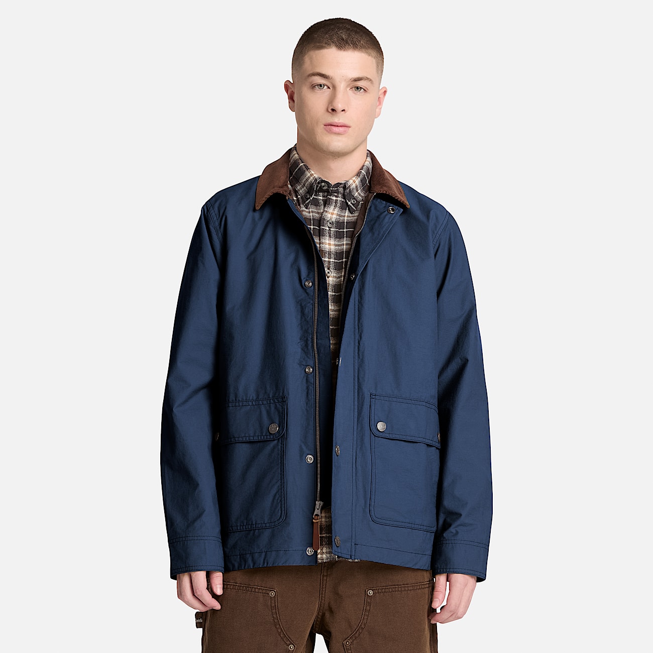 Wenham Water Repellent Field Coat for Men in Dark Blue TBL Blue ALT1
