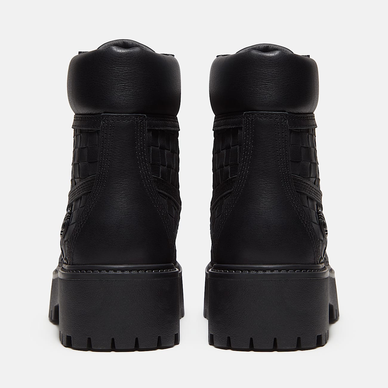 Stone Street Platform 6Inch Woven Boot for Women in Black TBL Black ALT5