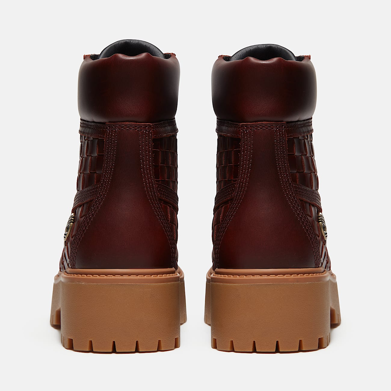 Stone Street Platform 6Inch Woven Boot for Women in Burgundy TBL Burgundy ALT5