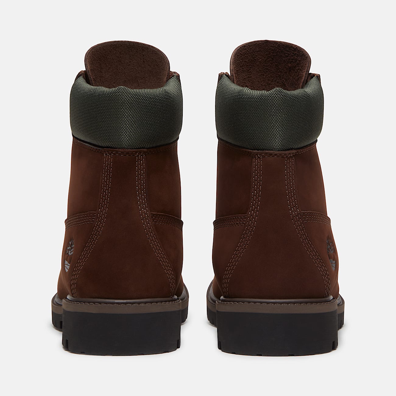 Timberland Heritage 6Inch Waterproof Boot for Men in Dark BrownYellow TBL Brown ALT5