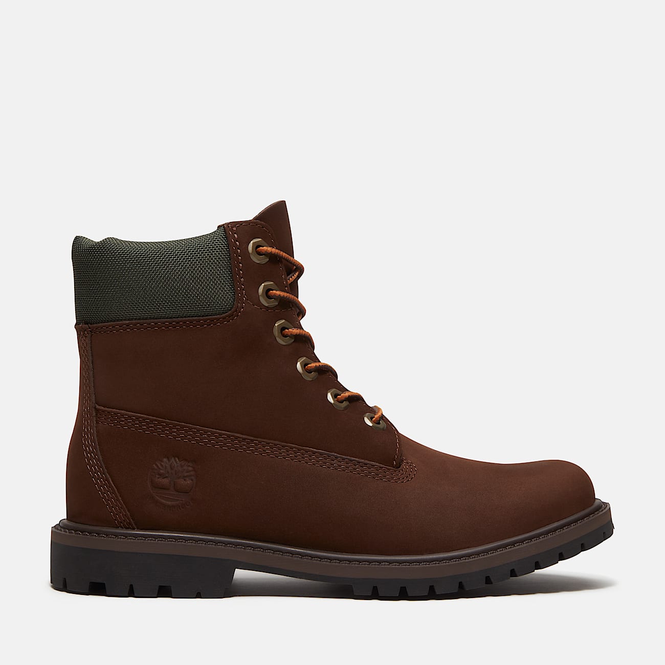 Vandtt Timberland Premium 6tommer stvle til kvinder i mrkebrun TBL Brun HERO