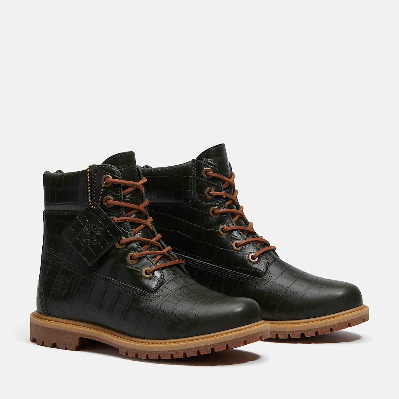 Timberland Premium 6Inch Boot for Women in Dark Green TBL Green ALT4
