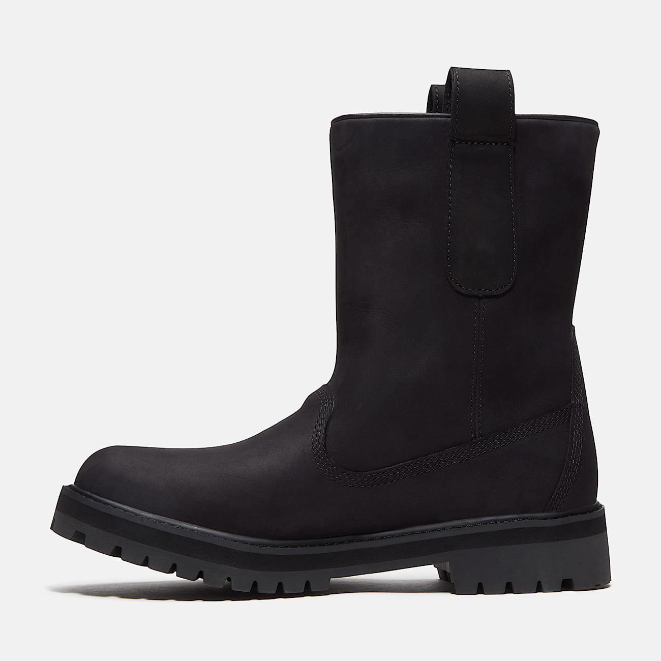 Timberland Heritage Mid PullOn Boot for Men in Black TBL Black ALT6