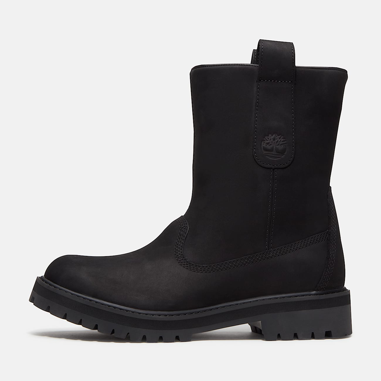 Timberland Heritage Mid PullOn Boot for Men in Black TBL Black ALT8