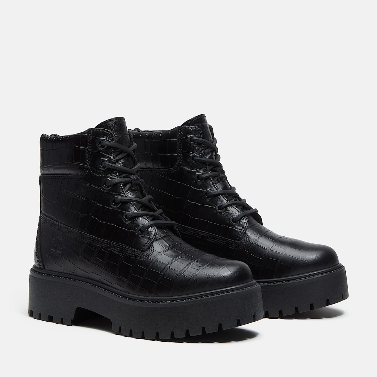 Botas 6Inch con plataforma Stone Street para mujer en negro TBL negro ALT4