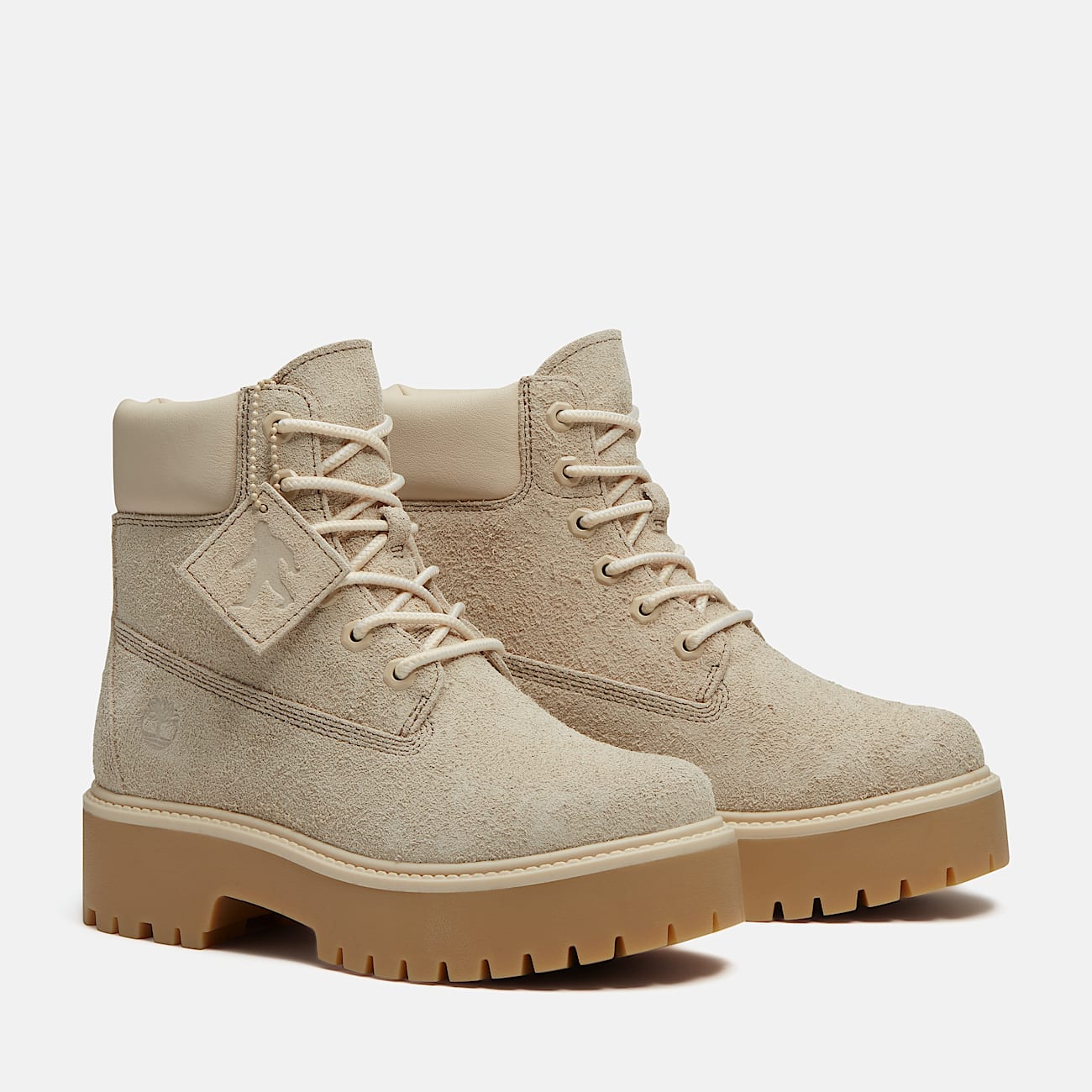 Stone Street Platform 6Inch Boot for Women in Light Beige TBL Beige ALT4