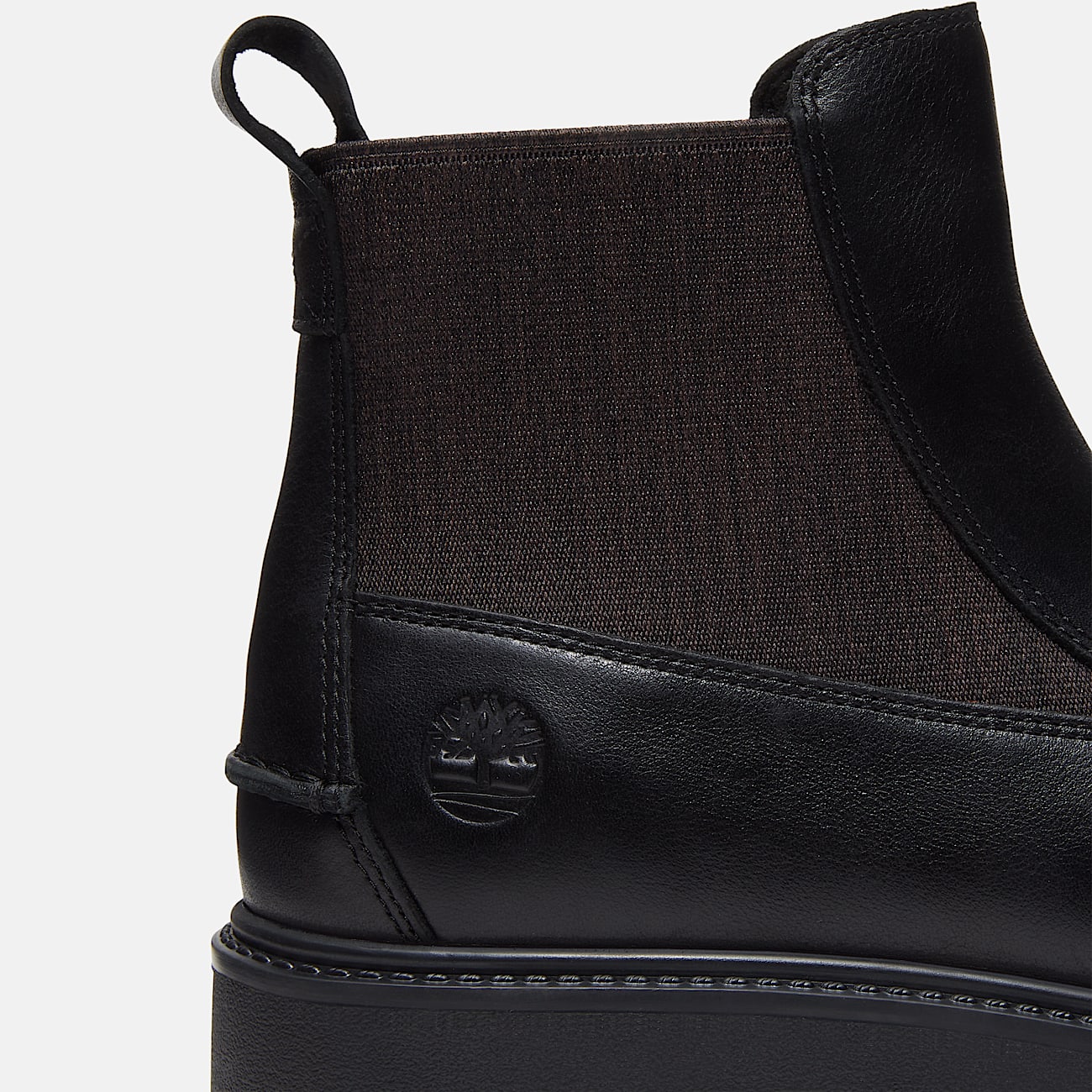 Stone Street Platform Chelsea Boot for Women in Black TBL Black ALT7