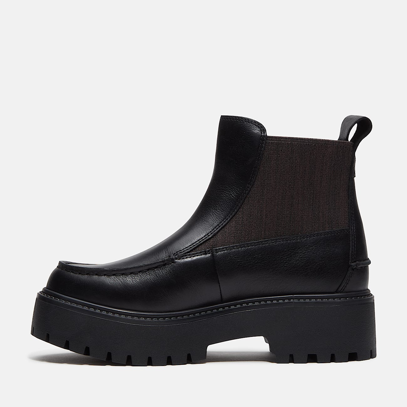 Stone Street Platform Chelsea Boot for Women in Black TBL Black ALT6