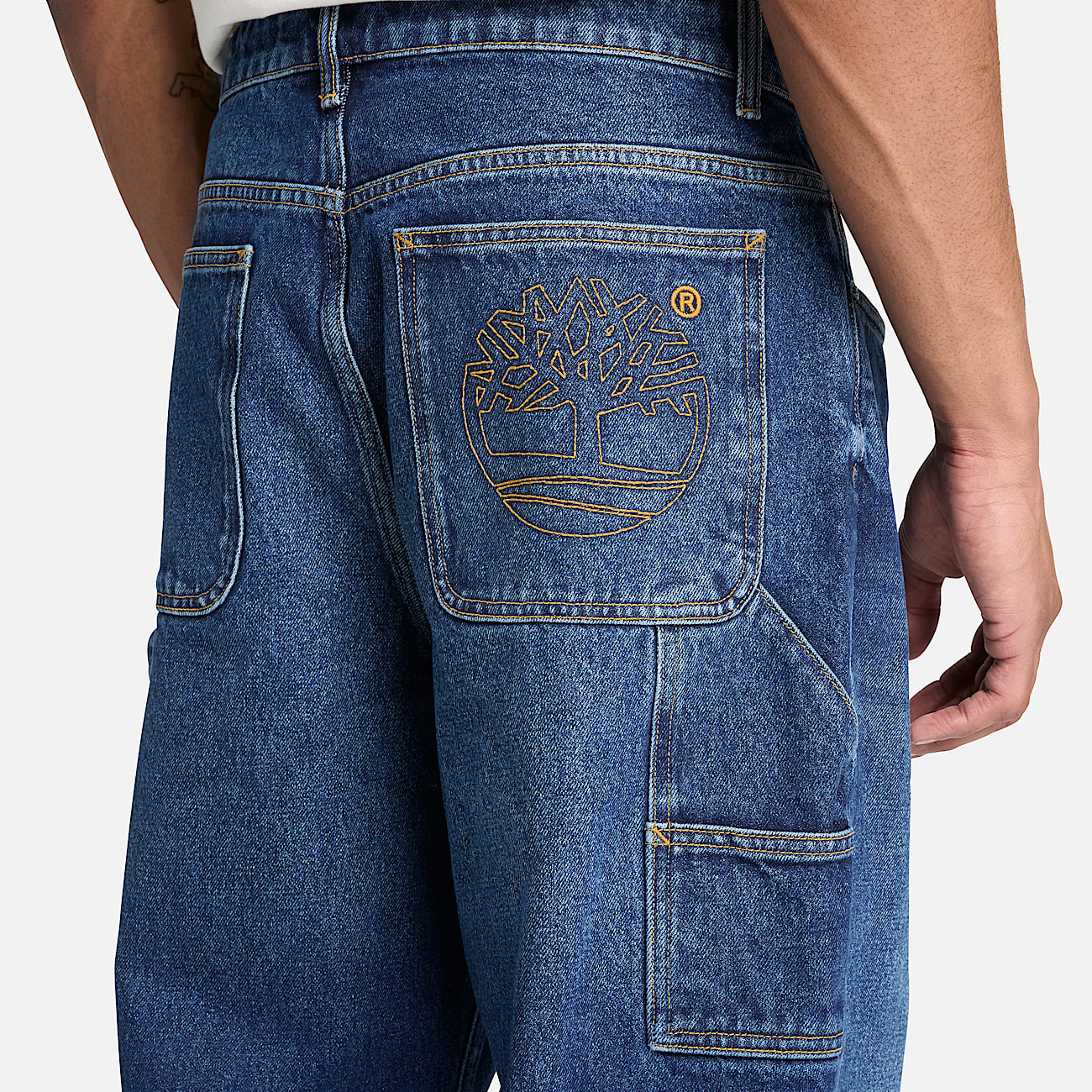 Carpenter Denim Trouser for Men in Dark Blue TBL Blue ALT3