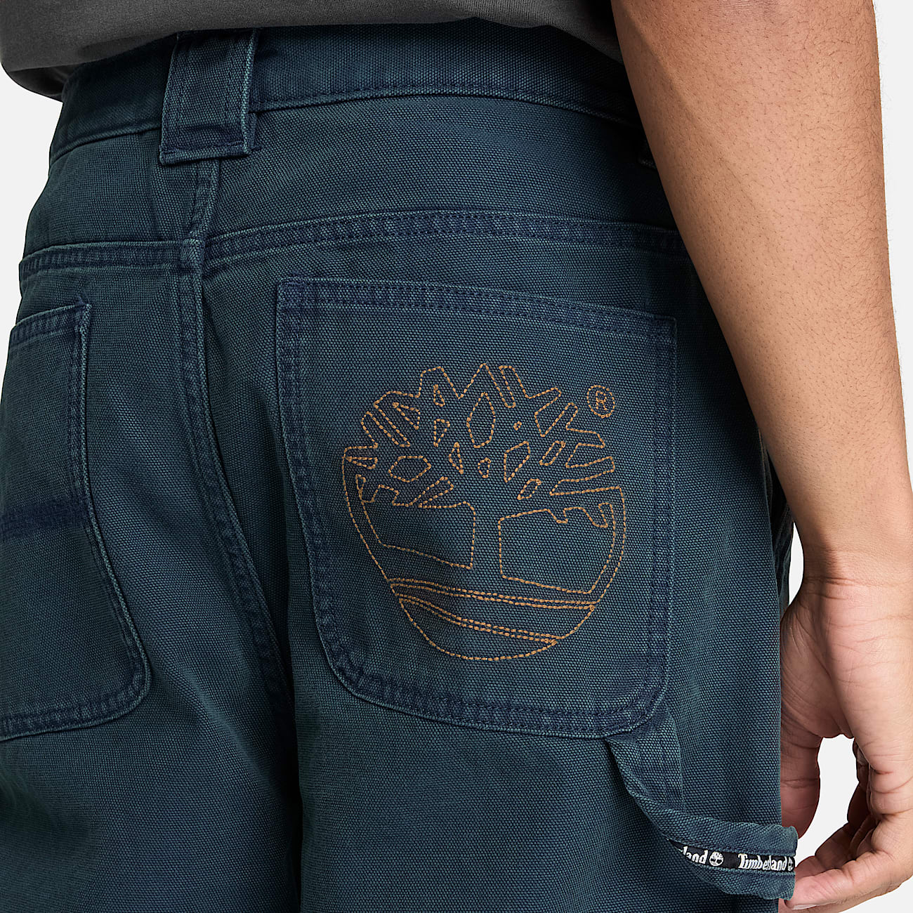 Rindge CarpenterHose aus Canvas mit verstrkten Knien fr Herren in Dunkelblau TBL Blau ALT3