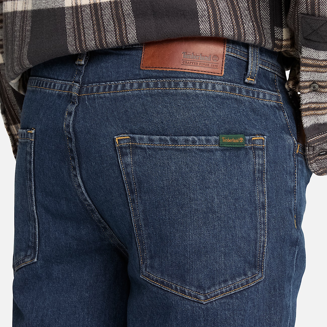 Straight Denim Trouser for Men in Dark Blue TBL Blue ALT3