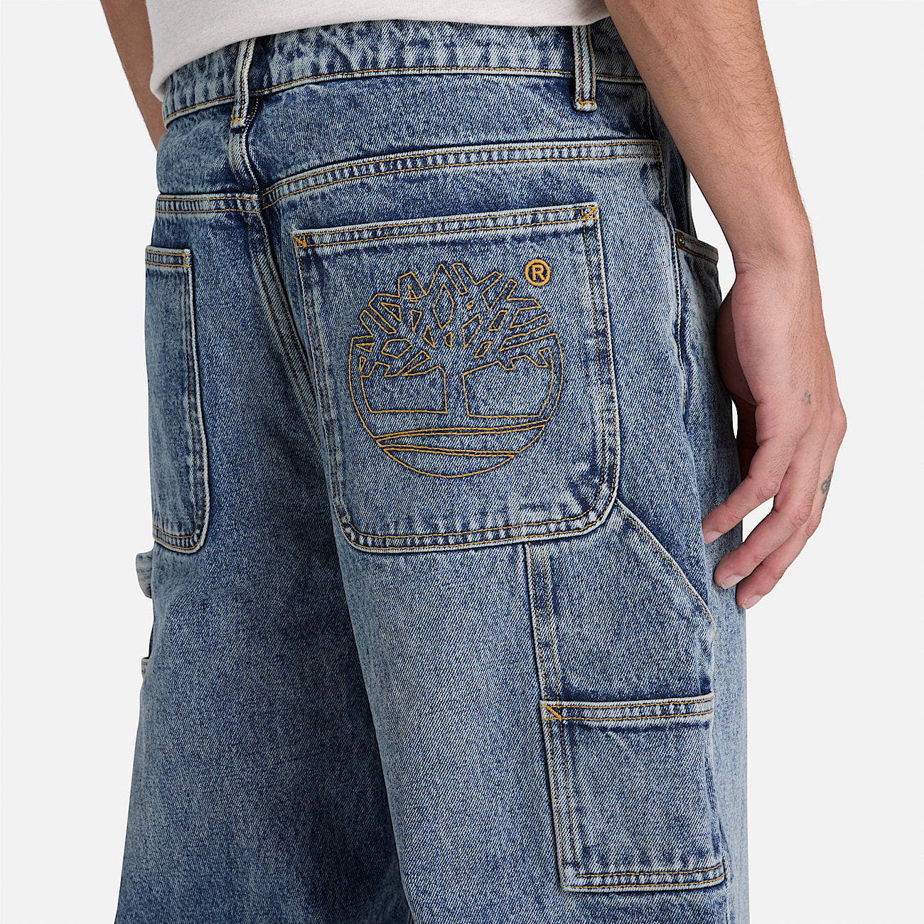 Carpenter Denim Trouser for Men in Light Blue TBL Blue ALT3