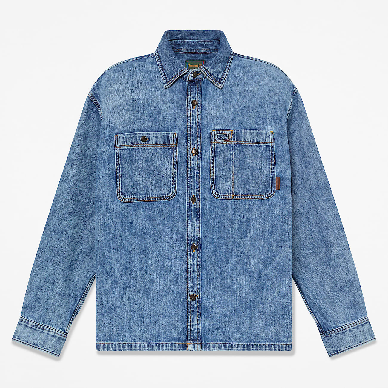 Chemise en jean  poche pour homme en bleu TBL bleu HERO