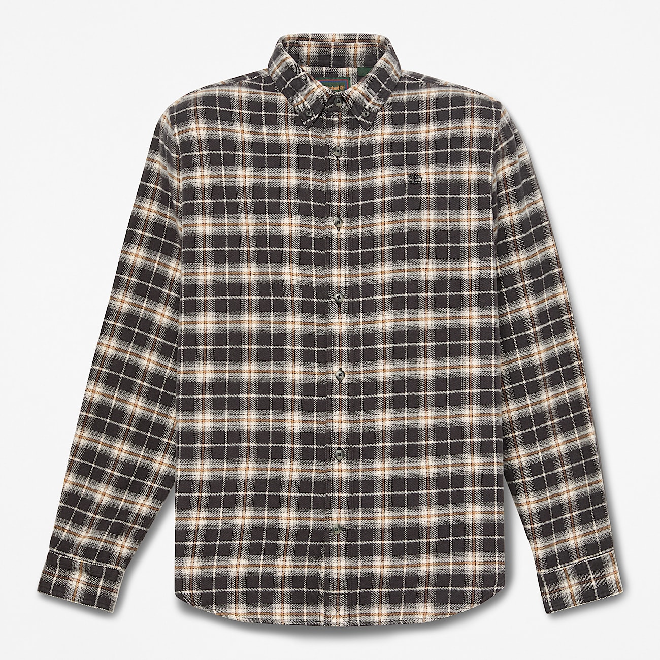 Chemise classique en flanelle  carreaux pour homme en noir TBL noir HERO