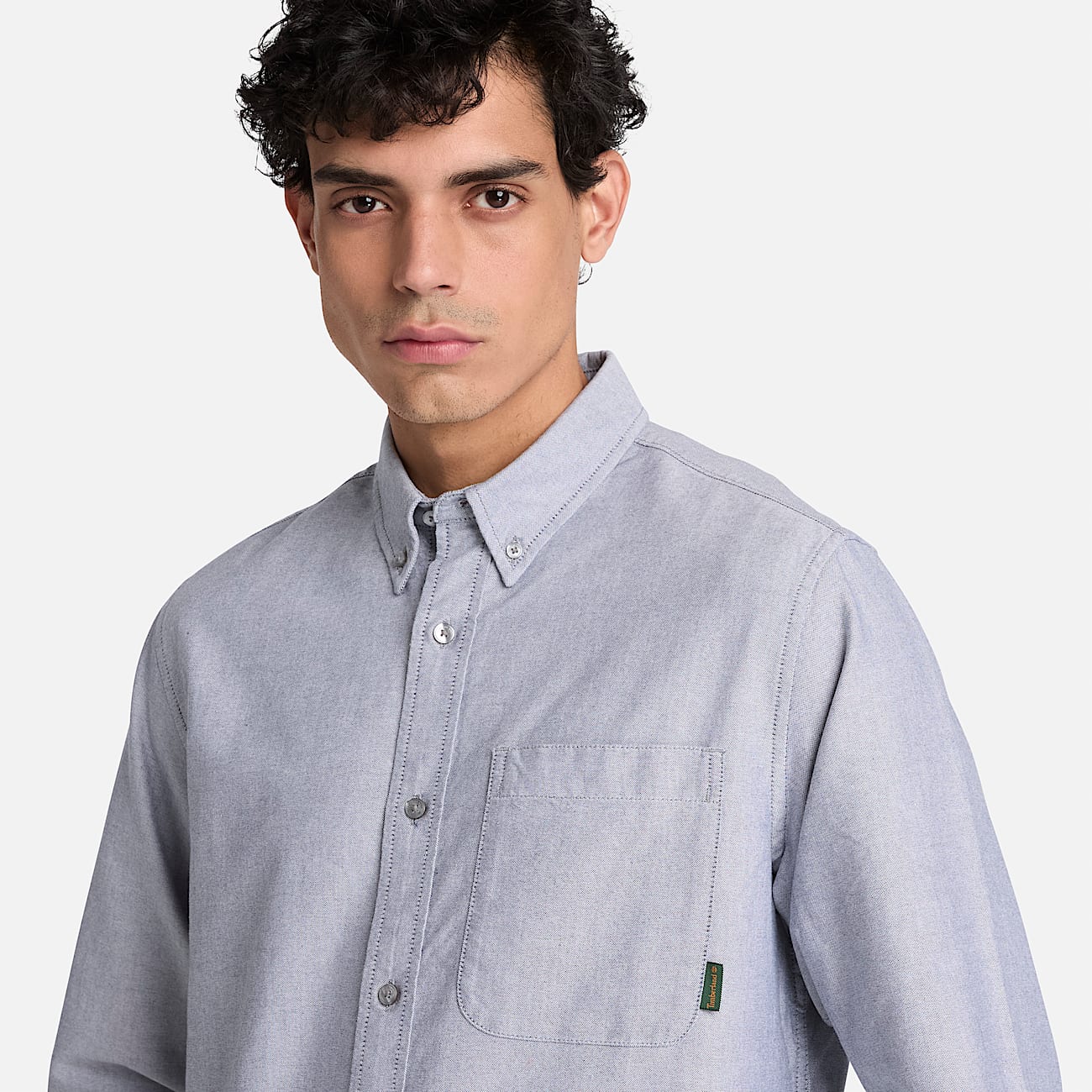 Chemise oxford Lake Warner pour homme en bleu fonc TBL bleu ALT3