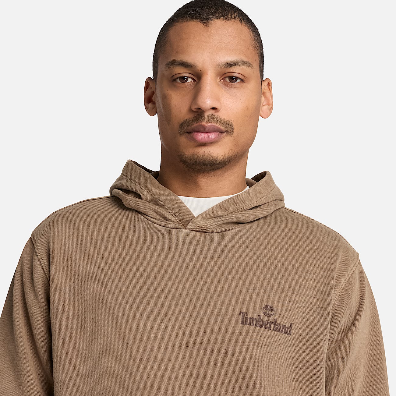 South Cabot Garment Dye Hoodie for Men in Brown TBL Brown ALT3