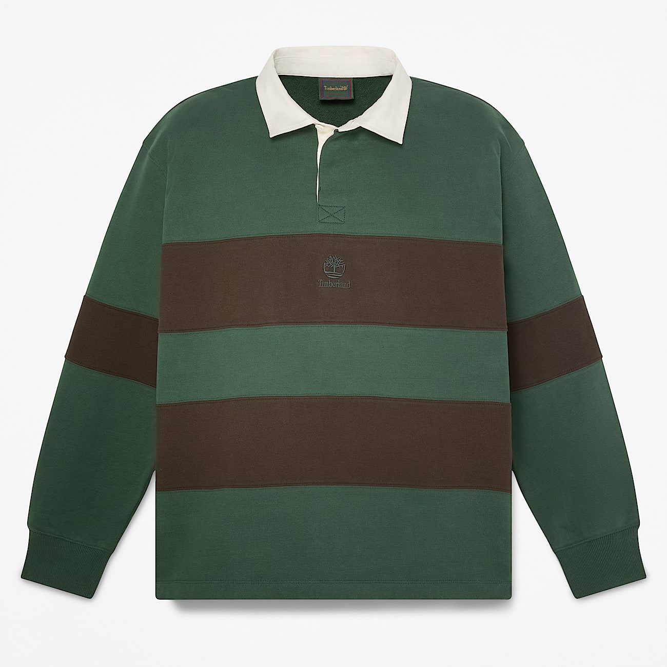 Rugby Polo Sweatshirt for Men in Dark GreenDark Brown TBL Green HERO