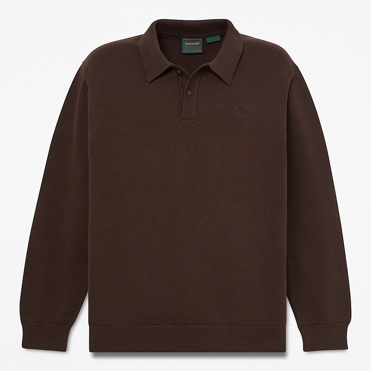 Williams River Cotton Polo Jumper for Men in Dark Brown TBL Brown HERO