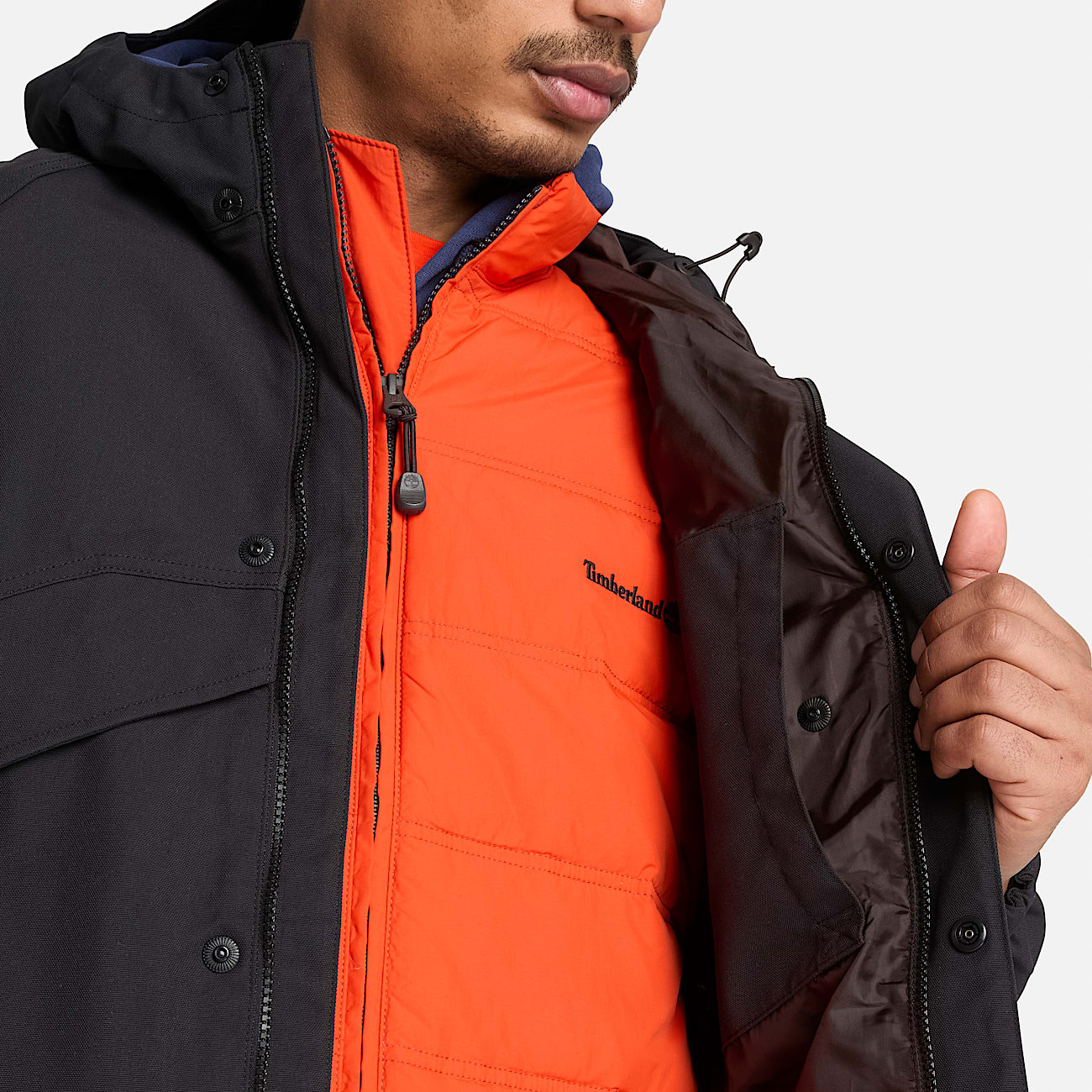 Weatherline ArchiveInspired Parka for Men in Black TBL Black ALT3