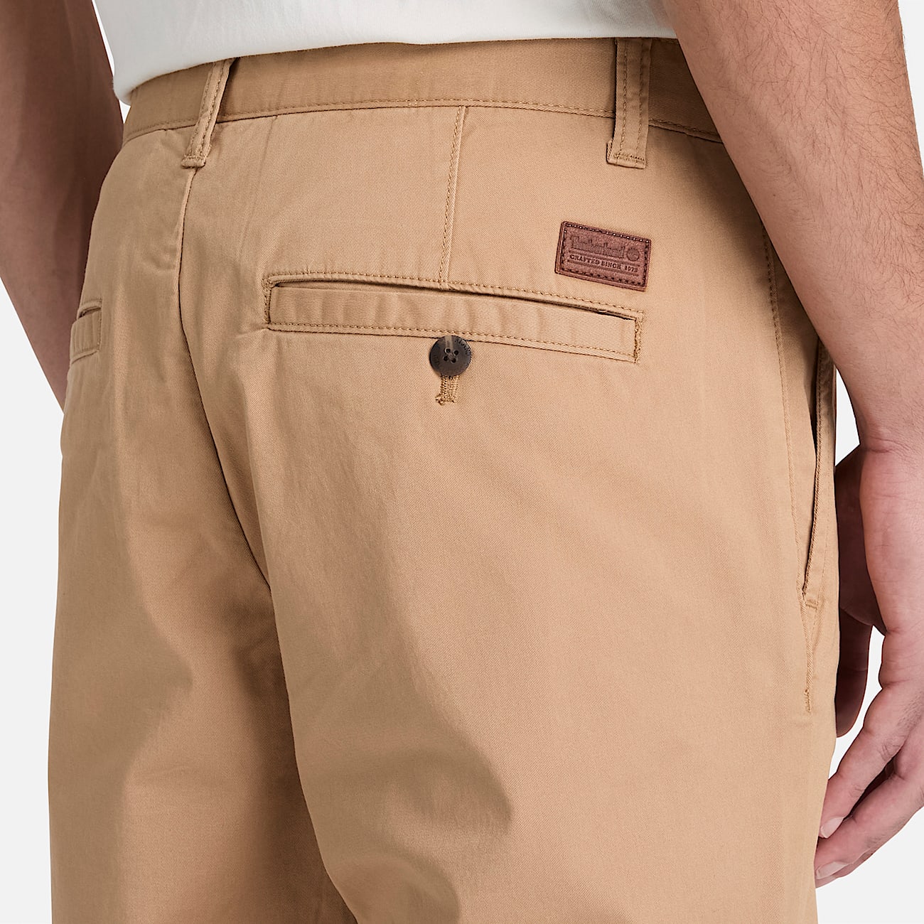 Pantaloni Chino a Gamba Dritta in Twill Claremont da Uomo in marrone chiaro TBL marrone ALT3