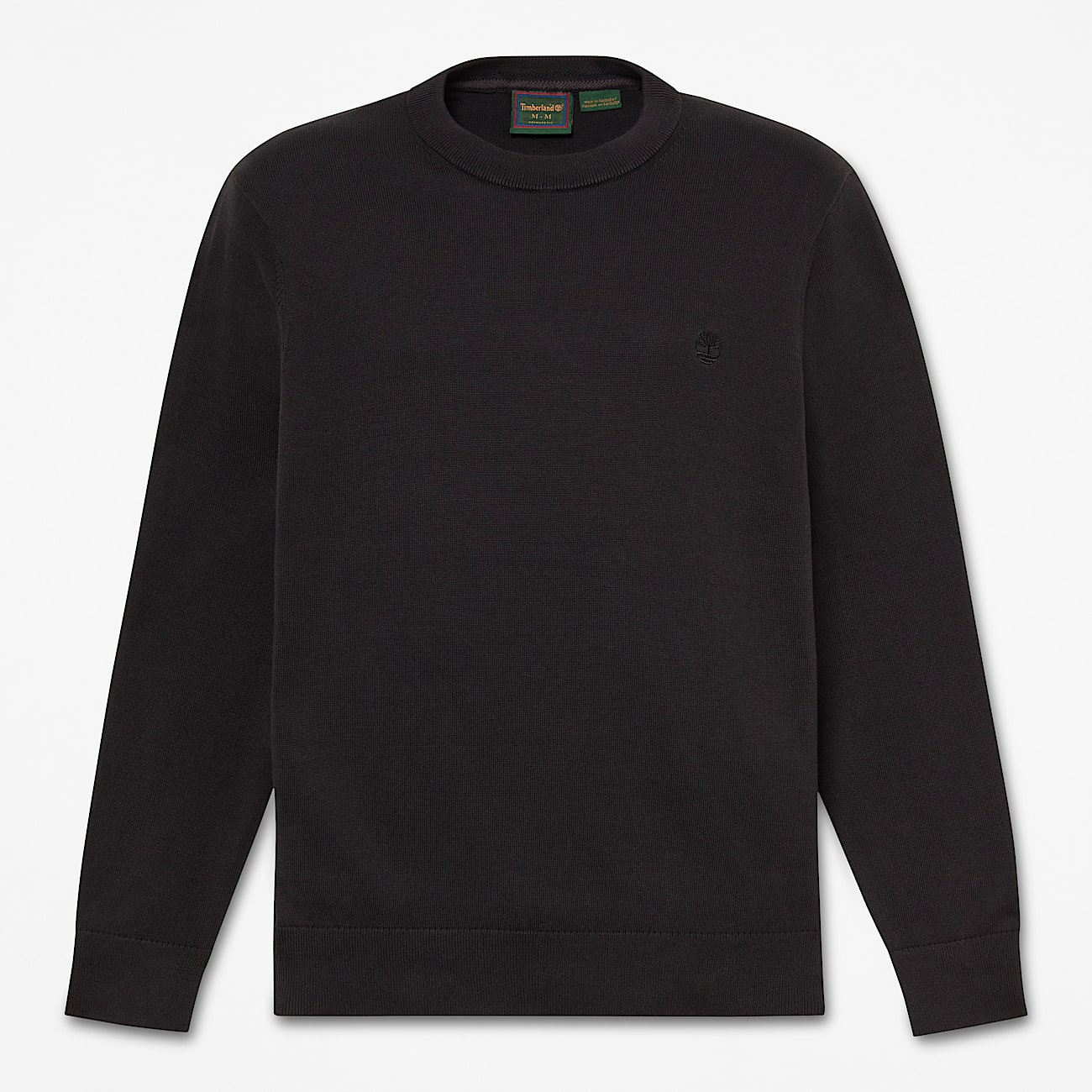 Williams River Cotton Crewneck Jumper for Men in Black TBL Black HERO