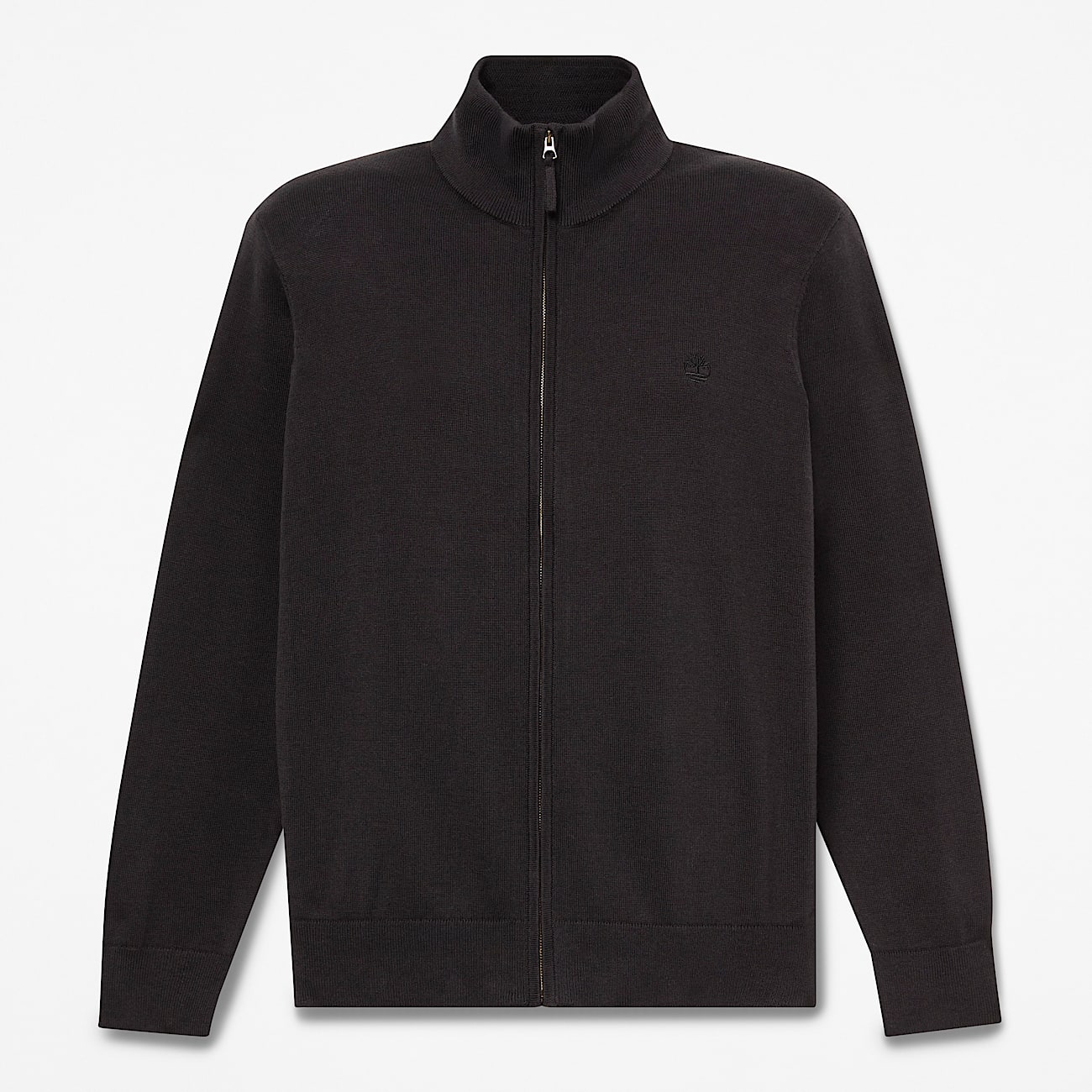 Chaqueta de algodn con cremallera integral Williams River para hombre en negro TBL negro HERO