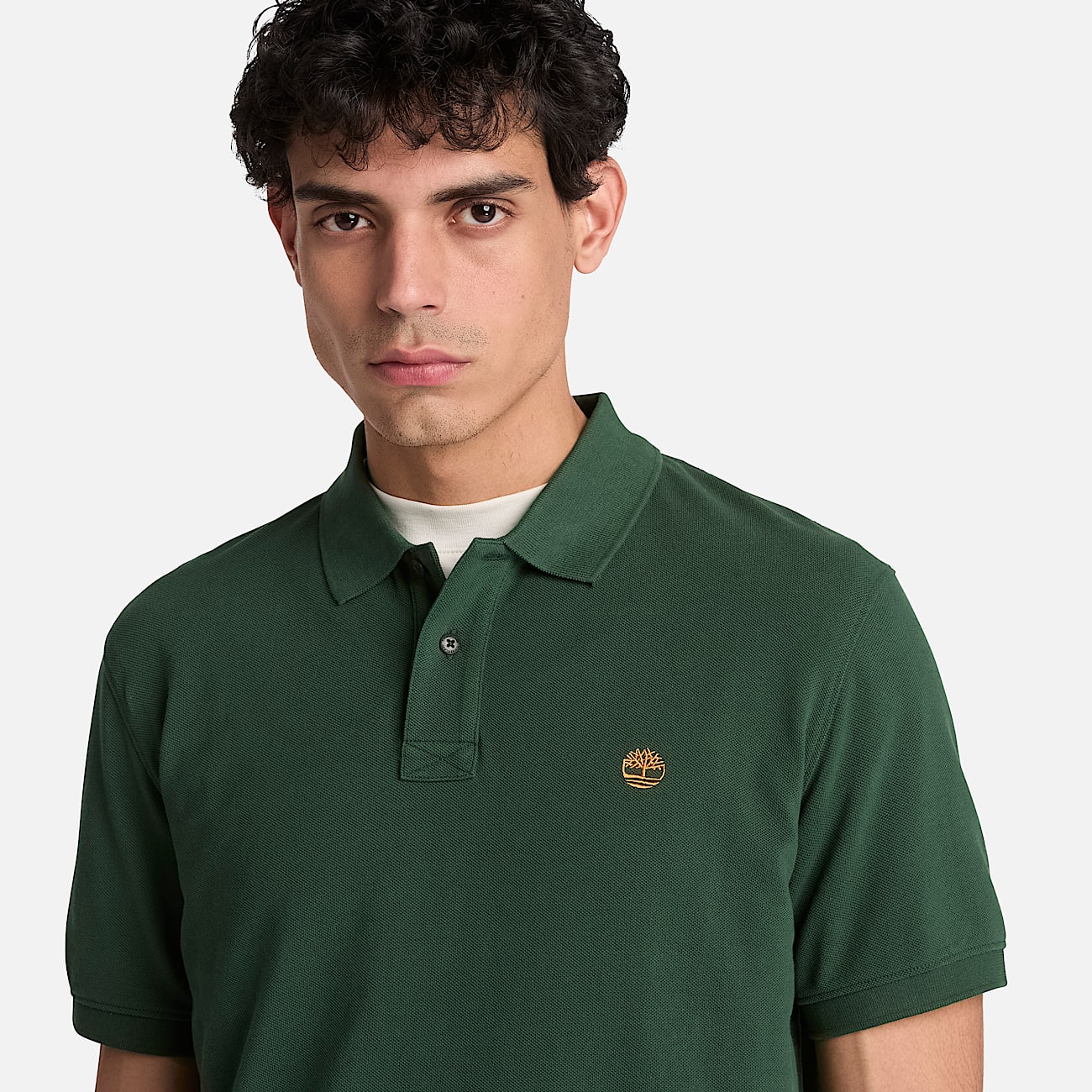 Millers River ShortSleeve Polo for Men in Dark Green TBL Green ALT3