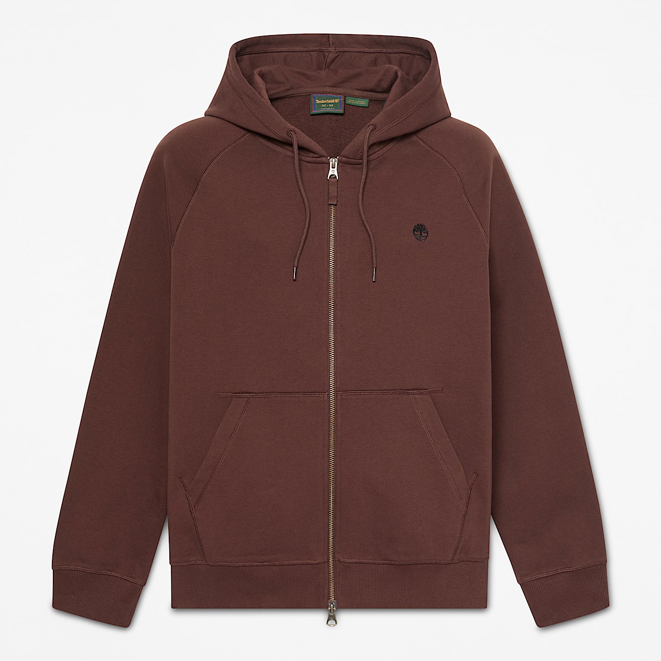 Sudadera con capucha y cremallera integral Exeter River para hombre en marrn oscuro TBL marrn HERO