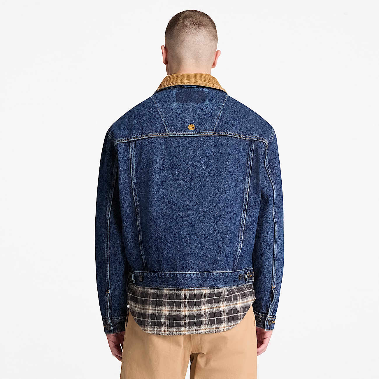 Denim Trucker Jacket for Men in Dark Blue TBL Blue ALT8