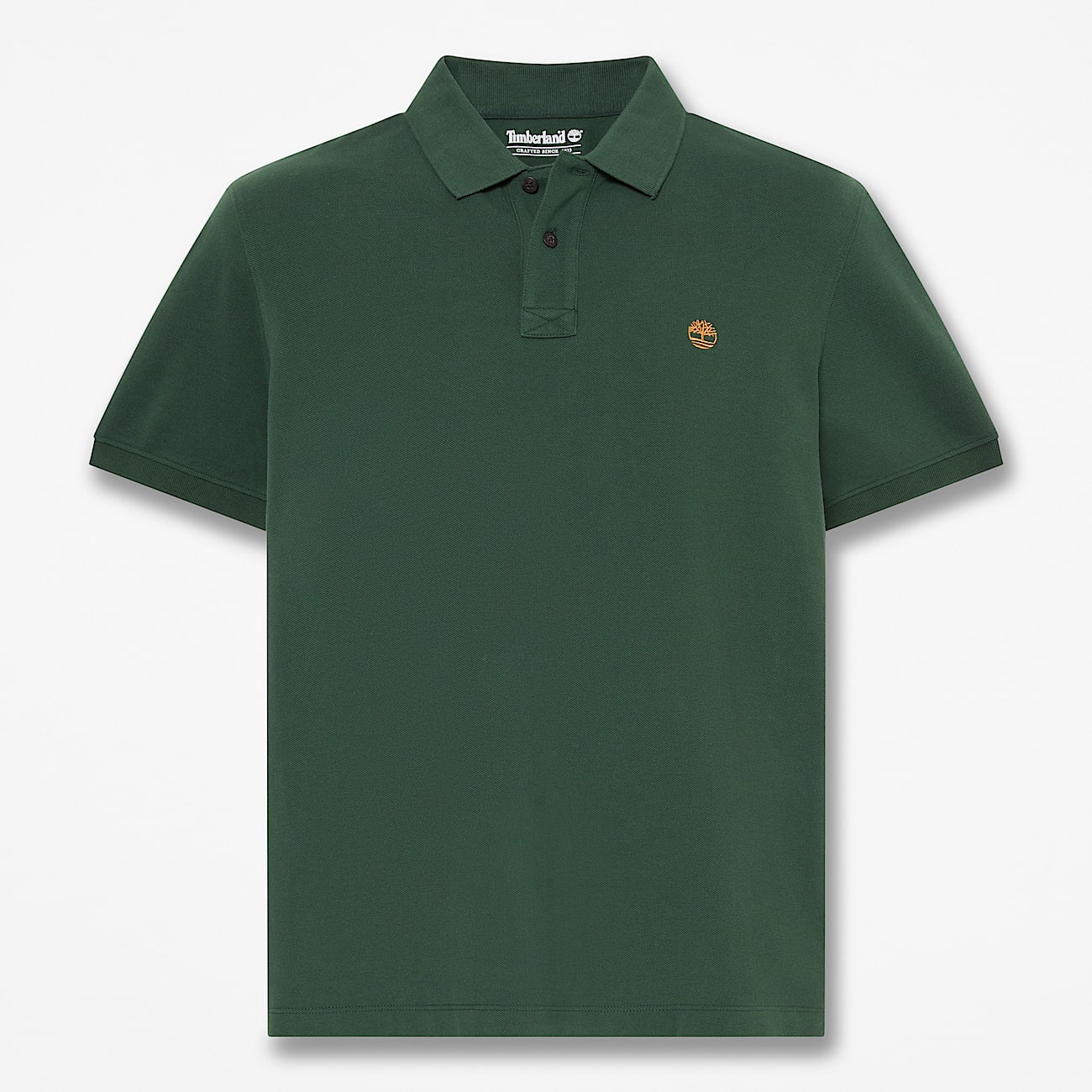 Millers River ShortSleeve Polo for Men in Dark Green TBL Green HERO