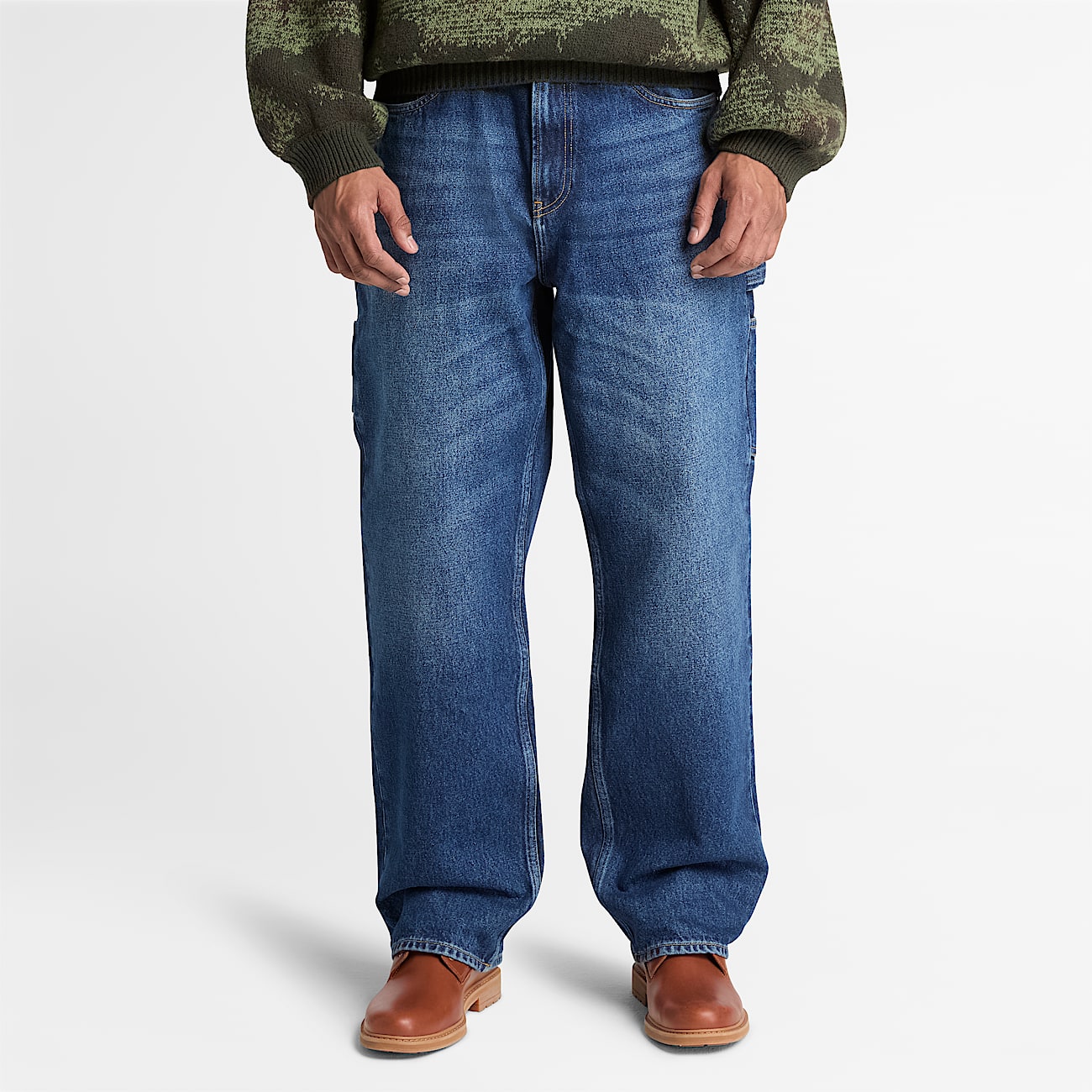 Carpenter Denim Trouser for Men in Dark Blue TBL Blue ALT1