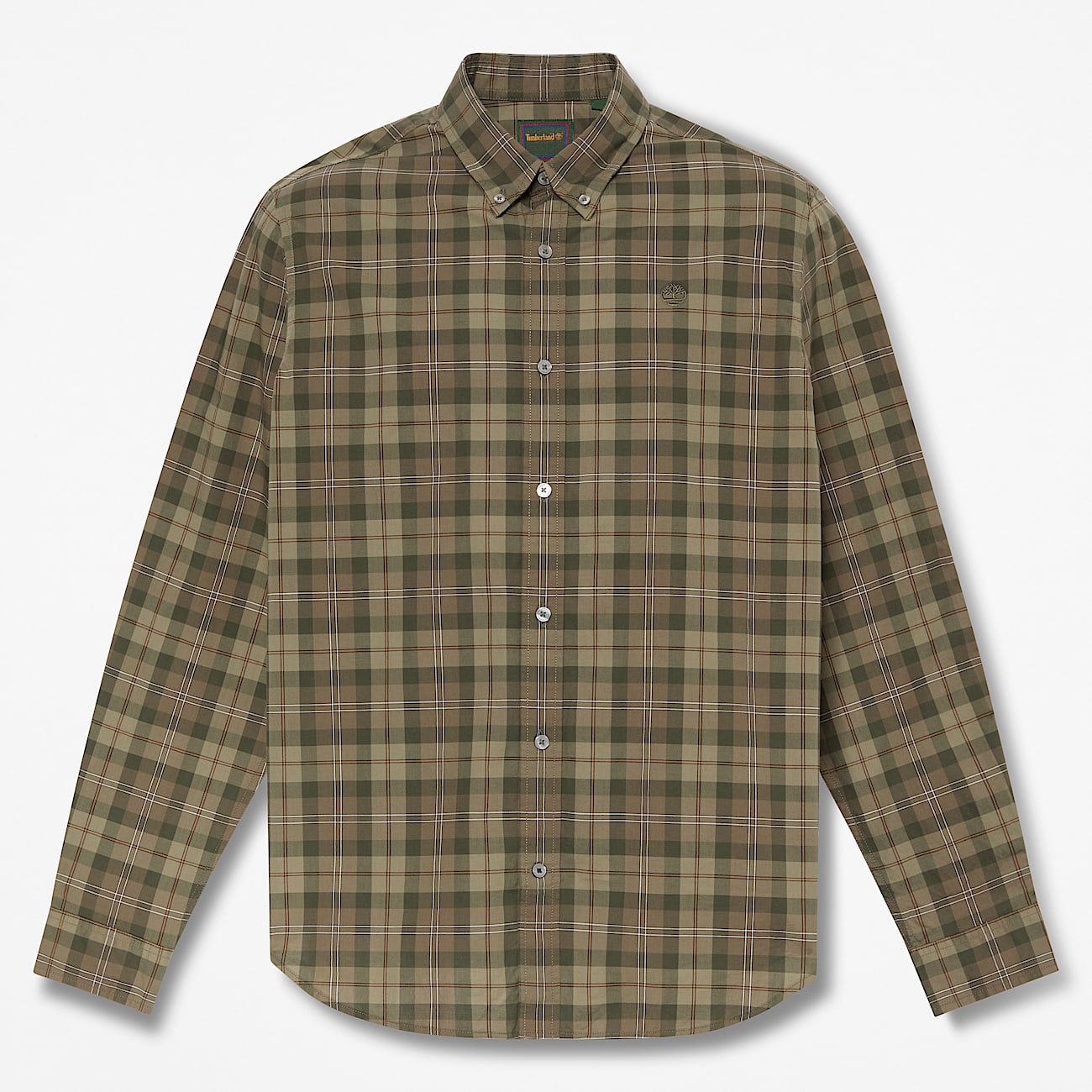 Camicia a Quadri in Popeline Vestibilit Regular da Uomo in verde TBL verde HERO