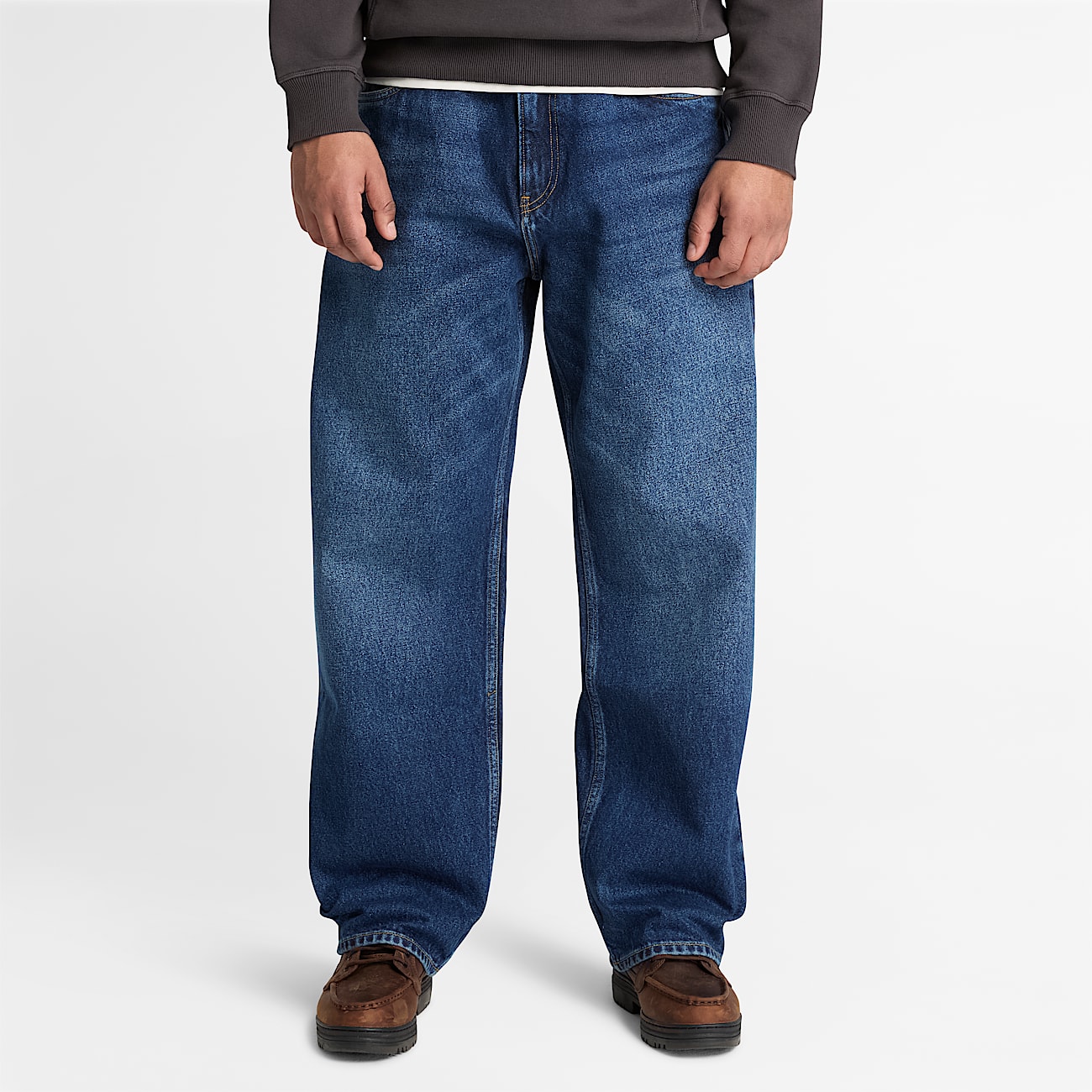 Lstsiddende denimbukser til mnd i mrkebl TBL Bl ALT1