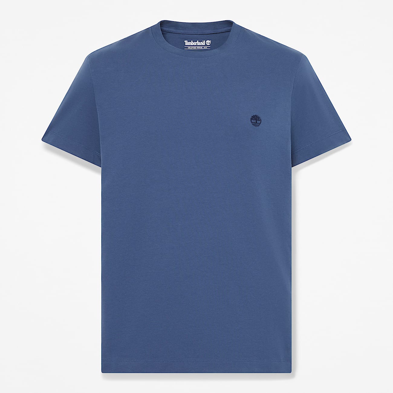 Dunstan River Slim ShortSleeve TShirt for Men in Dark Blue TBL Blue HERO