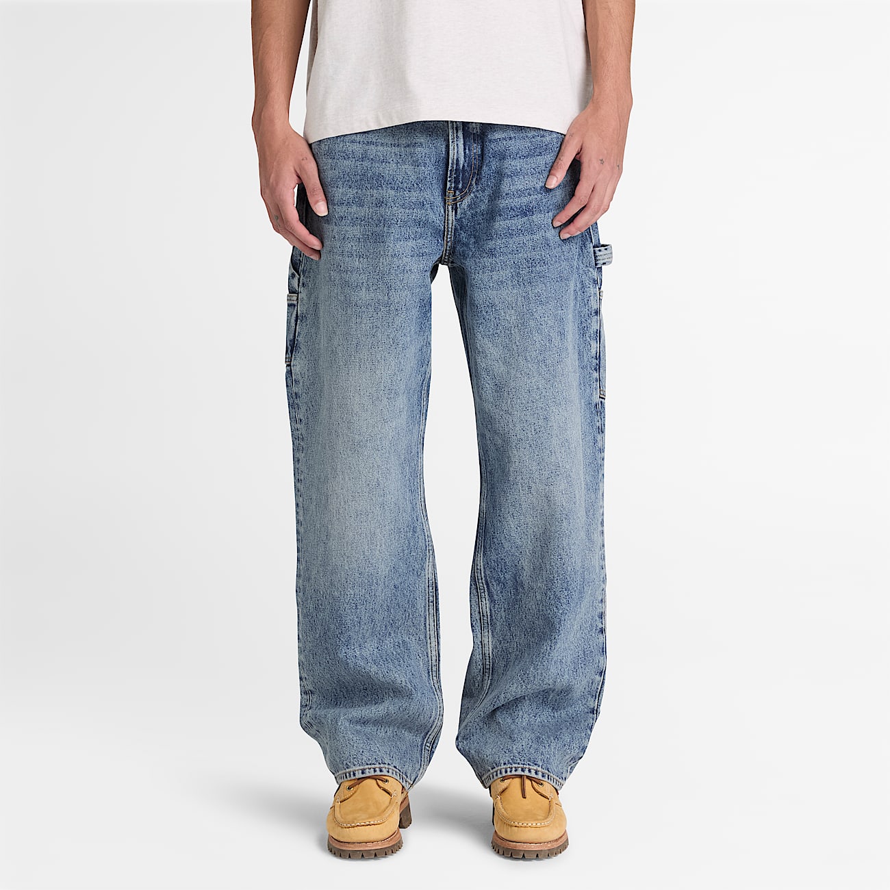 Carpenter Denim Trouser for Men in Light Blue TBL Blue ALT1