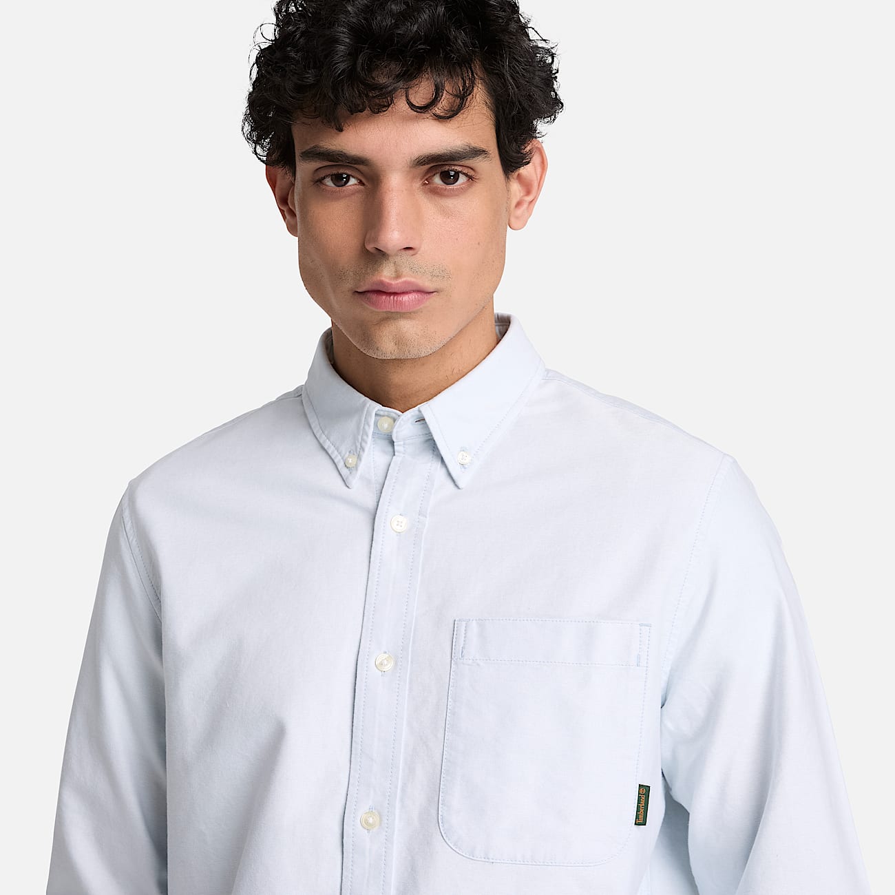 Chemise oxford Lake Warner pour homme en bleu TBL bleu ALT3