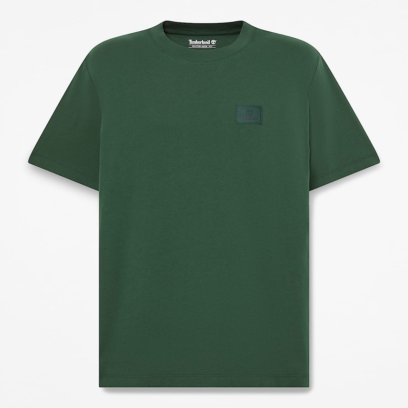 Silicon Badge ShortSleeve TShirt fr herr i mrkgrn TBL Grn HERO