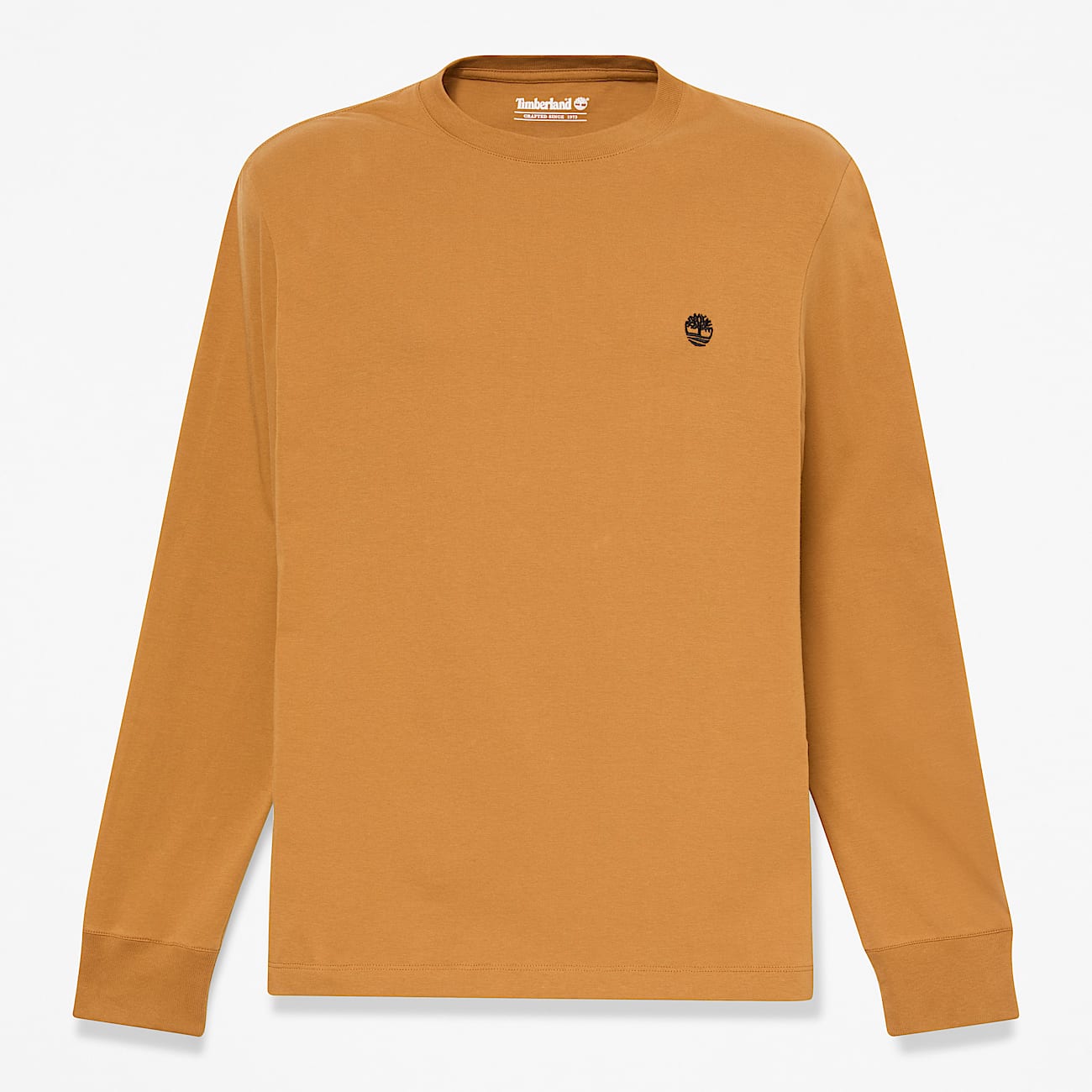 Dunstan River Slim Embroidered LongSleeve TShirt for Men in Yellow TBL Yellow HERO