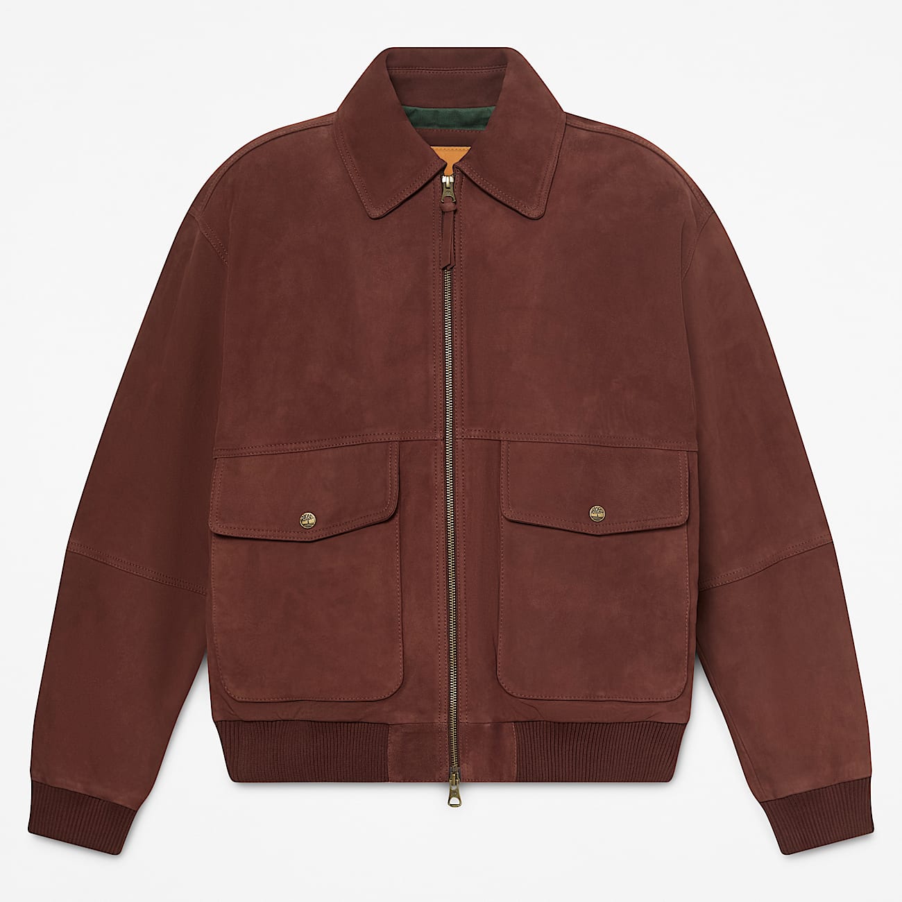Leather Bomber for Men in Dark Brown TBL Brown HERO