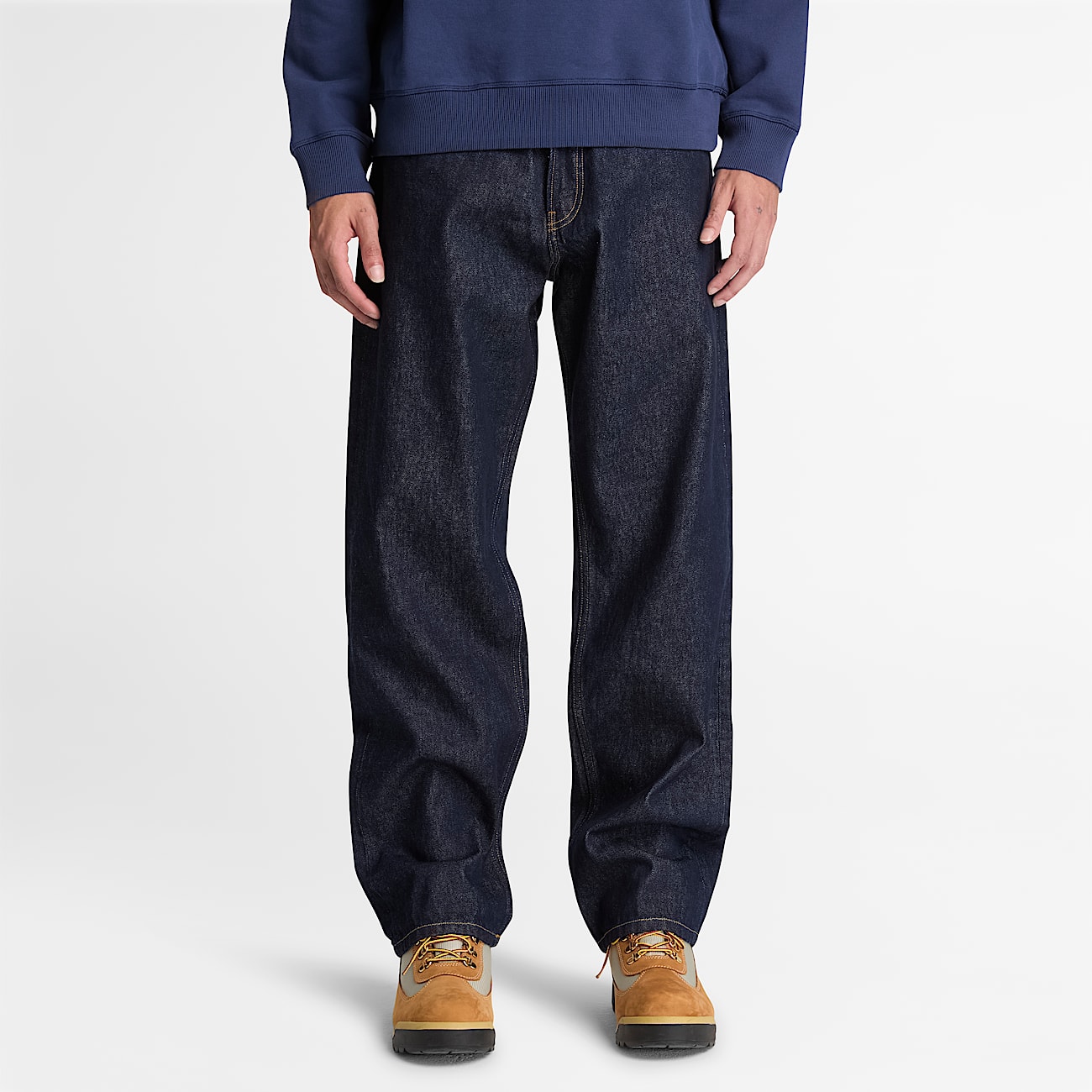Vaqueros holgados para hombre en azul oscuro TBL azul ALT1