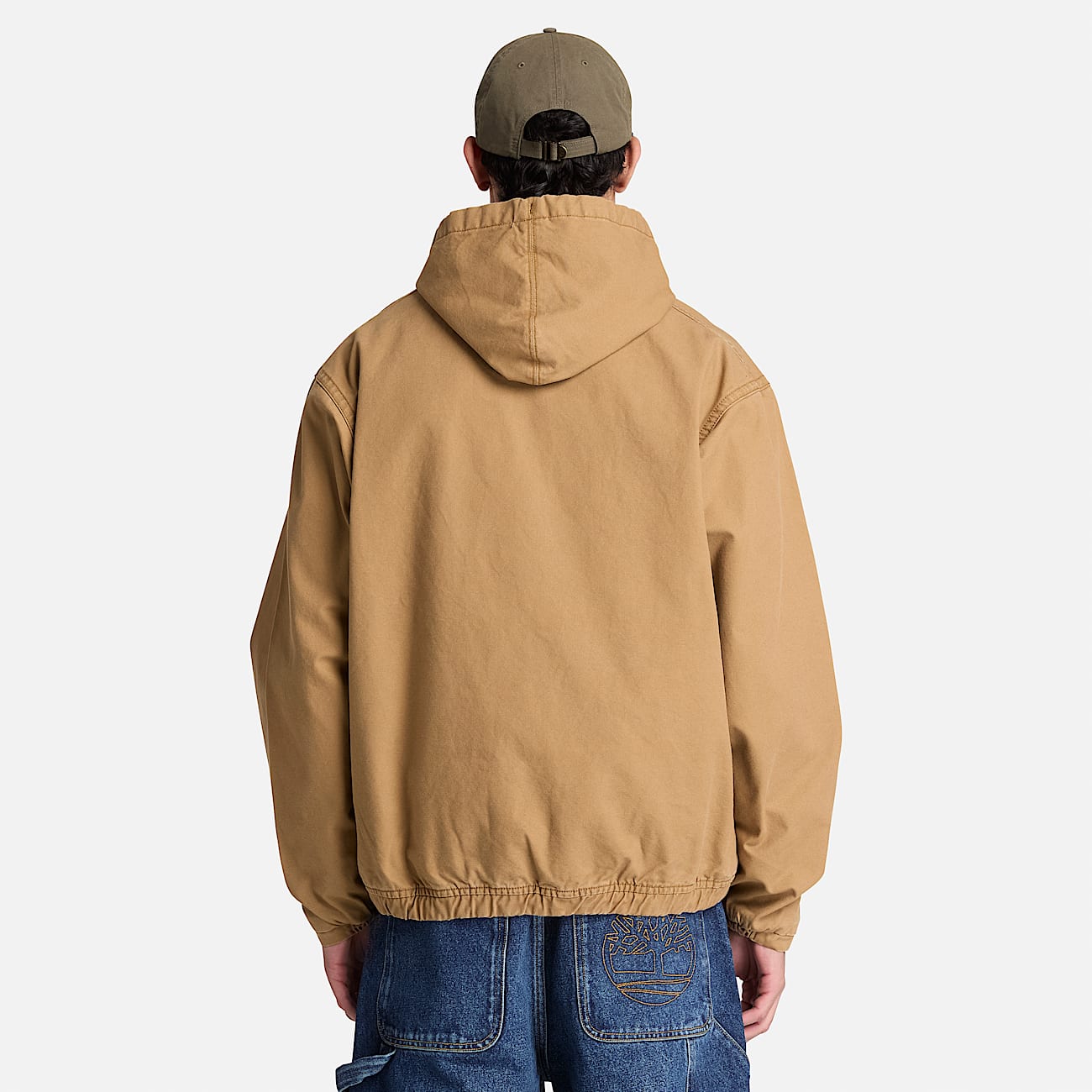 Hooded Canvas Bomber for Men in Brown TBL Brown ALT8