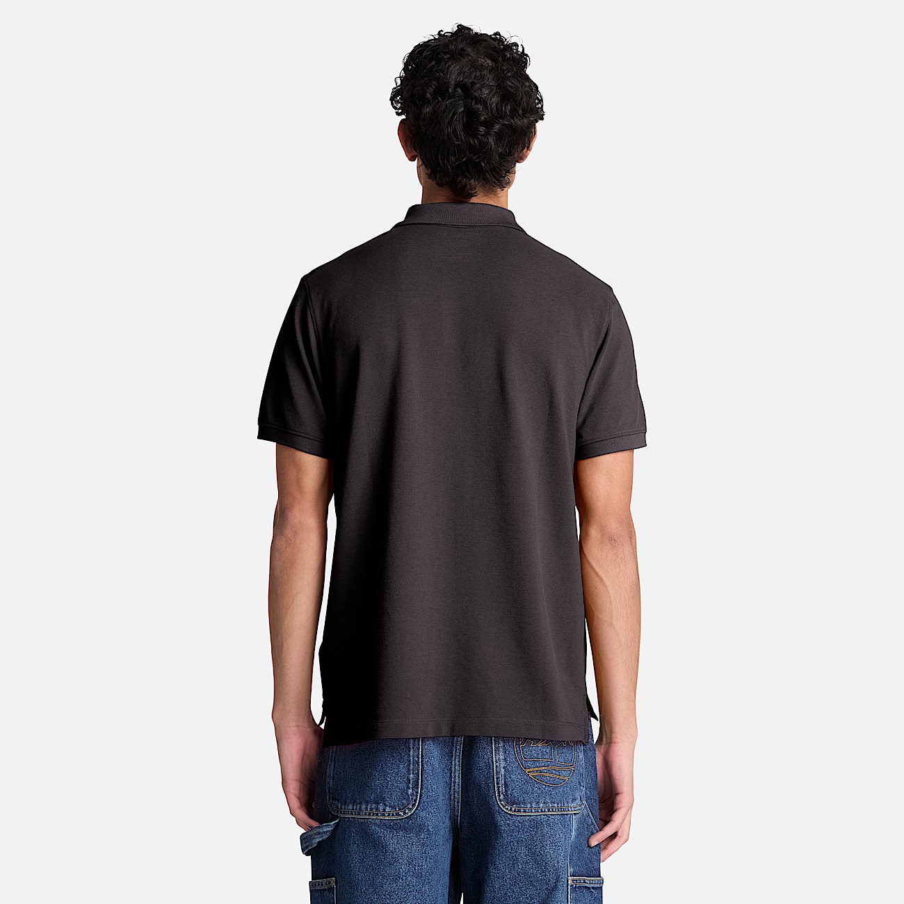 Millers River ShortSleeve Polo for Men in Black TBL Black ALT8