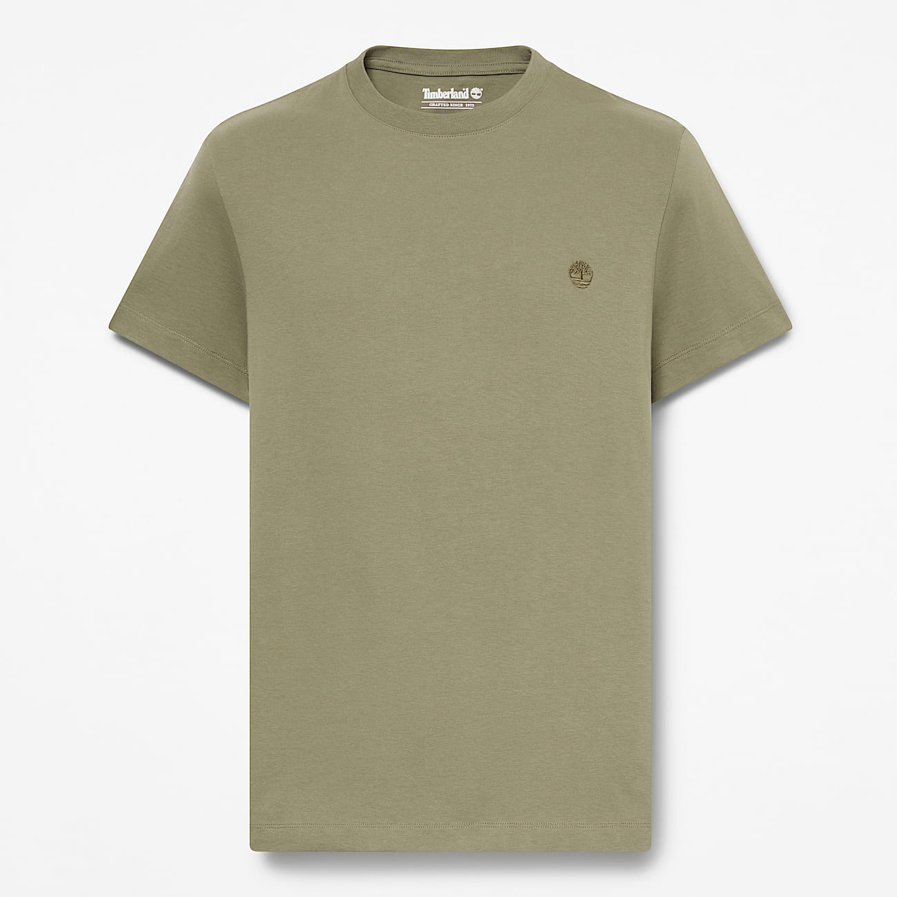 Dunstan River Slim ShortSleeve TShirt for Men in Green TBL Green HERO