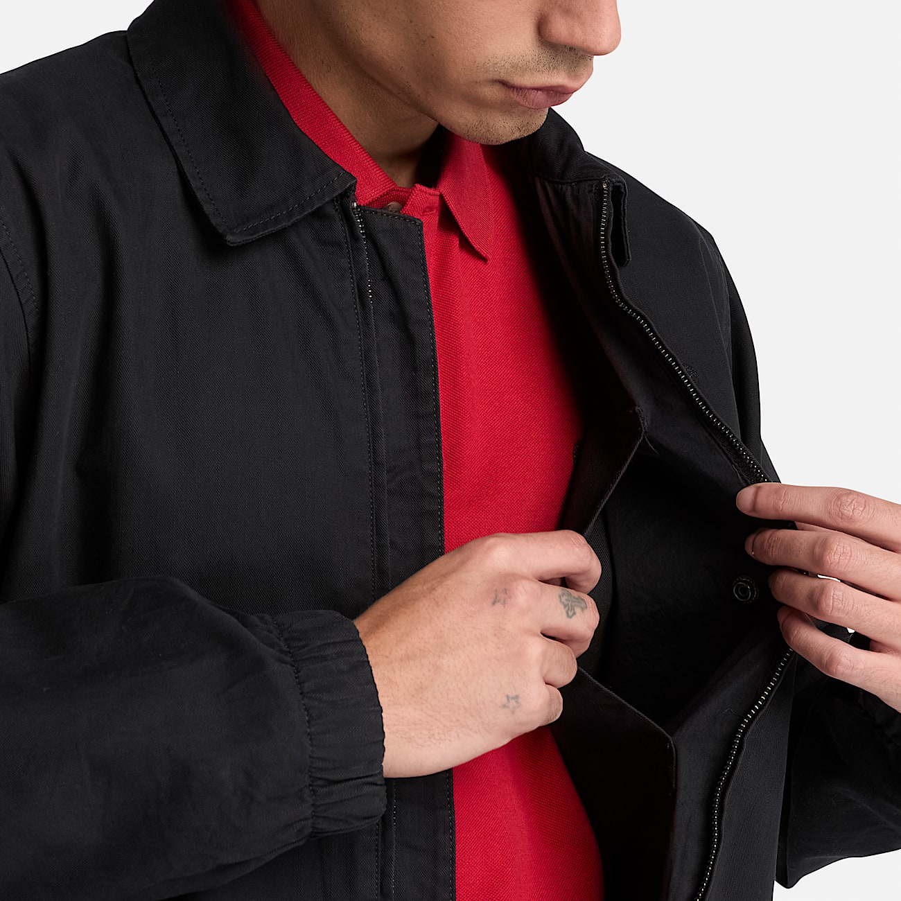 Stratham Bomberjacke aus Baumwolle fr Herren in Schwarz TBL Schwarz ALT3